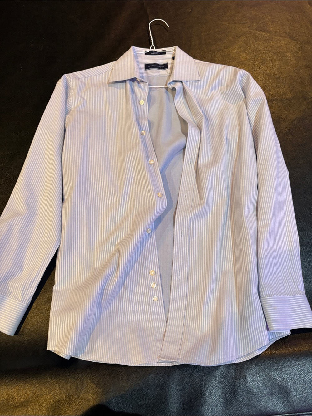 Joseph Abboud Light Blue & White Pinstripe Dress Shirt